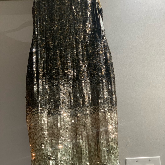 NWT Alice + Olivia Nude Sequin Gradient Dress - Picture 9 of 11